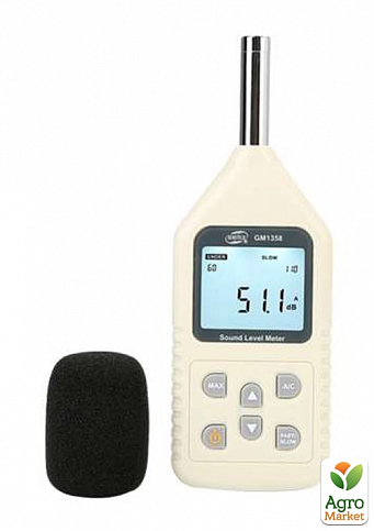 Измеритель уровня шума (шумомер), фильтр А/С  BENETECH GM1358 - фото 2