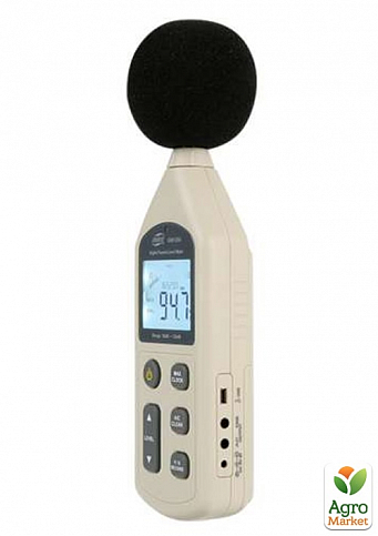 Измеритель уровня шума (шумомер), фильтр А/С, USB  BENETECH GM1356 - фото 4
