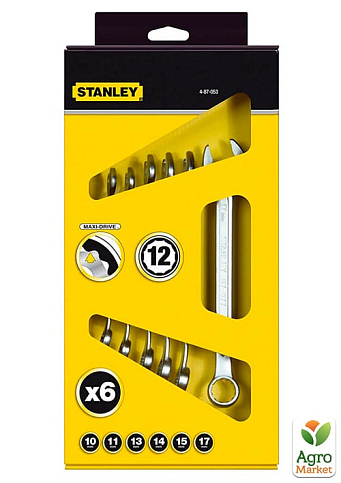 Набір із шести комбінованих ключів MaxiDrive Plus STANLEY 4-87-053 (4-87-053) 