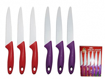 Набір ножів Маруся з керам. покриттям (лезо 12,5 см) (8516)