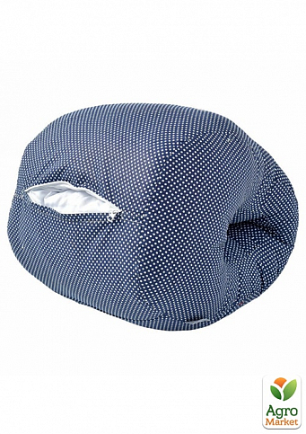 Подушка для годування Mini ТМ PAPAELLA 30х28х30 см горошок темно-синій - фото 4
