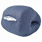 Подушка для годування Mini ТМ PAPAELLA 30х28х30 см горошок темно-синій