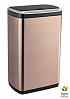 Сенсорное мусорное ведро JAH 30 л прямоугольное с внутренним ведром розовое золото (6397)