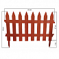 Декоративний пластиковий паркан світло-коричневий висота 35 см, довжина 3.2м, 7 секцій цена