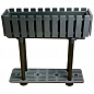 Горщик балконний на ніжках AKASYA 80, 11 л антрацит, 79х24х74,5 см Poliwork (10604)