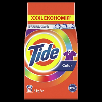 TIDE Автомат стиральный порошок Color 6кг