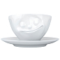 Чашка з блюдцем для кави Tassen "Щастя" (200 мл), порцеляна (TASS14301/TA)