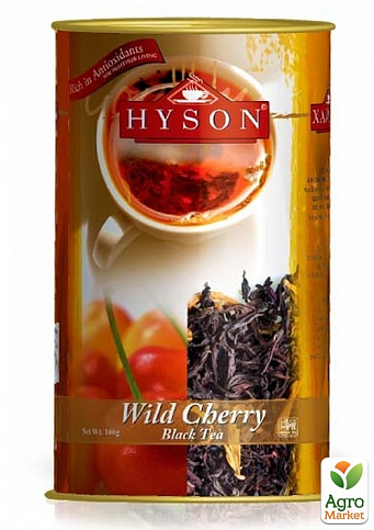 Чай черный (Дикая вишня) ТМ "Хайсон" 100г упаковка 24шт - фото 2