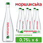 Мінеральна вода Моршинська Преміум слабогазована скляна пляшка 0,75л (упаковка 6 шт)