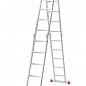 Лестница-трансформер алюминиевая BLUETOOLS (4х5 ступеней) (160-9405)