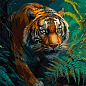 Картина за номерами - Король джунглів Ідейка KHO6506