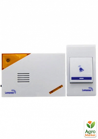 Звонок Lemanso 12V LDB39 белый с оранжевым (LDB11) (698320)