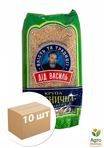 Крупа Пшенична ТМ "Дід Василь" фасовка 900гр упаковка 10шт