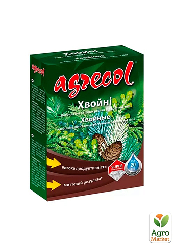 Добриво для хвойних від пожовтіння (кристалічне) (MgO)16 - (K2O)6 ТМ "Agrecol" 250г