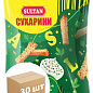 Сухарики пшеничні зі смаком Сметани із зеленню ТМ "Sultan" 90г упаковка 30 шт