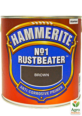 Антикоррозийная грунтовка Hammerite™ NO 1 Rustbeater темно-коричневая 2,5 л