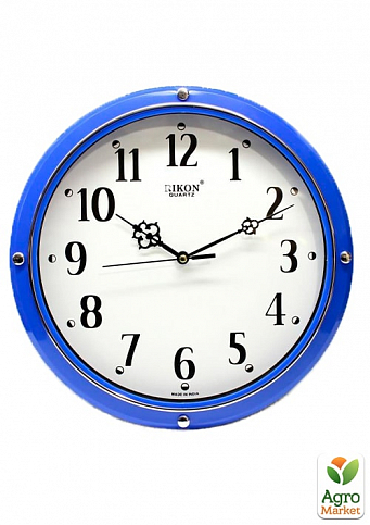 Часы настенные Rikon 9451 (круглые синие) 
