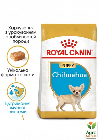 Royal Canin Chihuahua Puppy Cухой корм для цуценят порди чихуахуа 500 г (7225370)