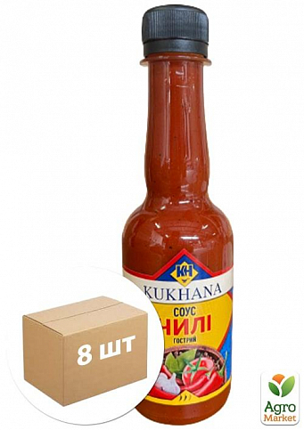 Соус Чили (острый) ТМ "Kukhana" 250 мл упаковка 8 шт