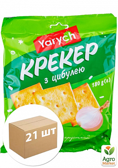 Крекер із цибулею ТМ "Yarych" 180 г упаковка 21шт1