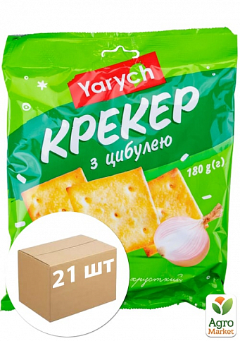Крекер с луком ТМ "Yarych" 180 г упаковка 21шт
