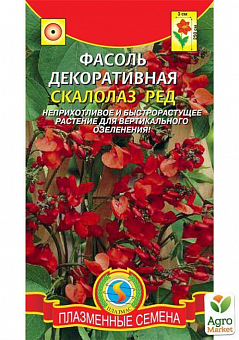 Квасоля декоративна "Скелелаз Ред" ТМ "Плазмові насіння" 3шт2
