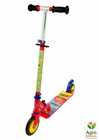 Детский самокат "Тачки 3" раскладной с металлической рамой, двухколесный, 70х32х83 см, 5+ Smoby Toys