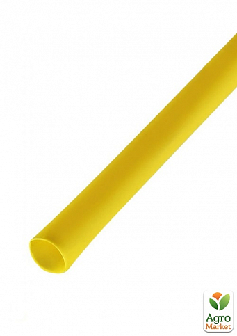 Трубка термоусадочная Lemanso  D=2,0мм/1метр коэф. усадки 2:1 жёлтая (86008)