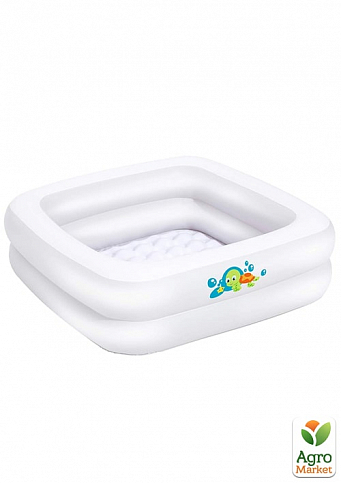 Детский надувной бассейн белый 86х86х25 см ТМ "Bestway" (51116)