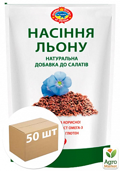 Семена льна ТМ "Агросельпром" 100п/пр упаковка 50шт2