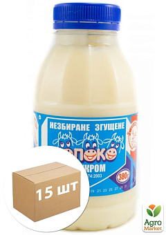 Згущене молоко 8,5% ТМ "Сто пудів" 380г упаковка 15 шт1