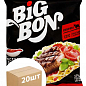 Локшина швидкого приготування (яловичина+ соус "Томат з базиліком") ТМ "Big Bon" 75г упаковка 20шт