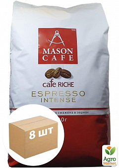 Кофе в зернах (Rich Esspresso) ТМ "МASON CAFE" 1кг упаковка 8шт1