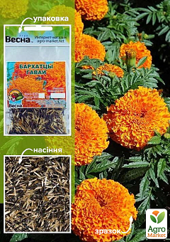 Бархатцы "Гаваи" (Зипер) ТМ "Весна" 1г8