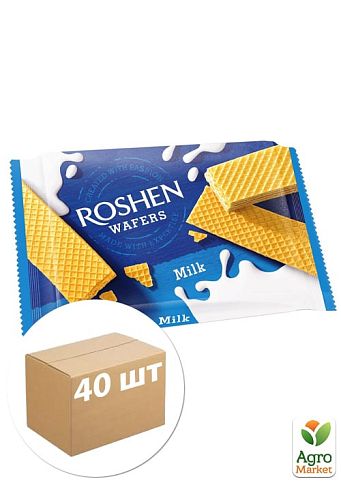 Вафлі (молочний) ВКФ ТМ "Roshen" 72г упаковка 40шт