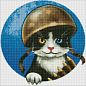 Алмазна мозаїка - Войовничий котик Ідейка AMO7591