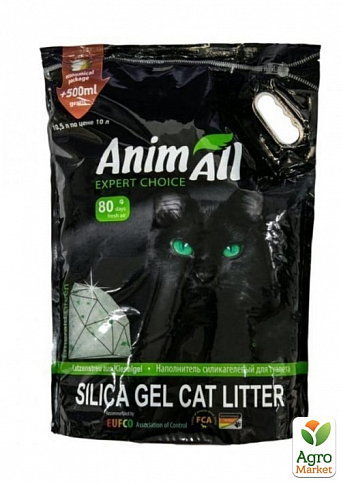 AnimAll Cиликагелевый наполнитель для кошачьего туалета, зеленый изумруд 4.45 кг (0379870)