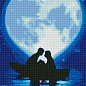 Алмазна мозаїка - Поцілунок під місяцем Ідейка AMO7234