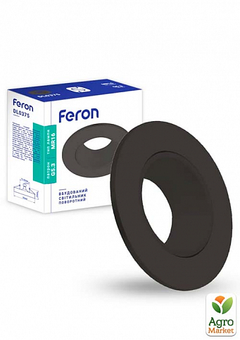 Встраиваемый поворотный светильник Feron DL0375 черный (01779)
