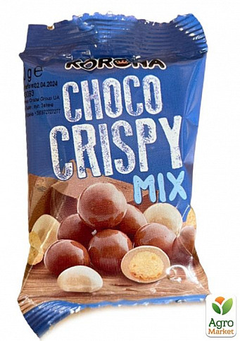 Шоколадное драже Микс (Choco Crispy mix) ТМ "Korona" 40г упаковка 12 шт - фото 2