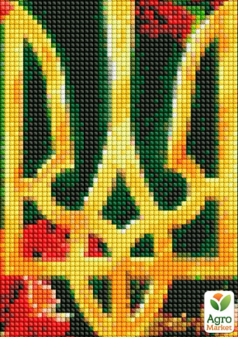Алмазна мозаїка - Квітучий тризуб Ідейка AMO7520 - фото 2