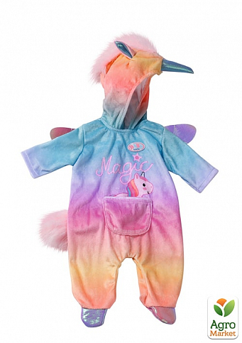 Одяг для ляльки BABY BORN - ВЕСЕЛКОВИЙ ЄДИНОРІГ