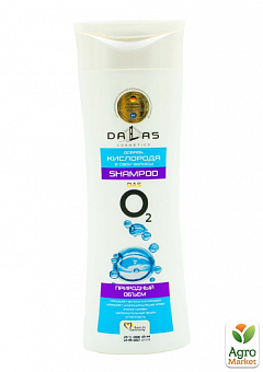 Шампунь для волосся "Dalas" das O2 Природний об'єм, 300 г2