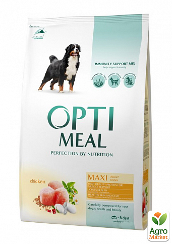 Сухой полнорационный корм Optimeal для собак больших пород со вкусом курицы 4 кг (2822540)