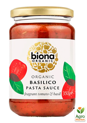 Органічний соус для пасти Basilico "Biona Organic" 350 г упаковка 6 шт - фото 2