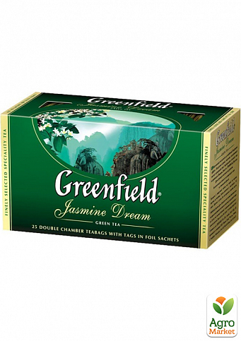 Чай зелений із жасмином ТМ "Greenfield" Jasmine Dream 2г*25 пак