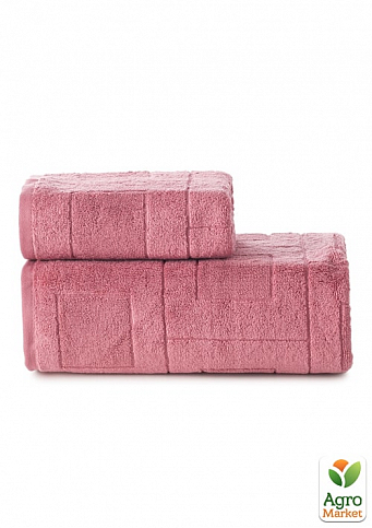 Полотенце махровое Cubes TM IDEIA 50х90 см V-pink (розовый) 8-32379*003