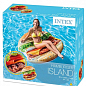 Пляжный надувной матрас "Гамбургер" 145х142 см ТМ "Intex" (58780) купить