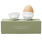 Набір з двох фарфорових підставок для яєць Tassen "Поцілунок та Мрійливий" (TASS15101/TA) цена