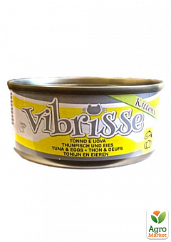 Vibrisse Kittens Влажный корм для котят с тунцом и яйцами  70 г (1975270)2